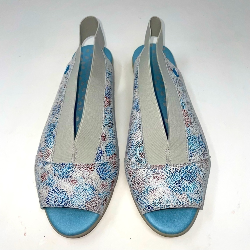 Cloud Slip-On Sandals – Leather, Slight Wedge Heel
